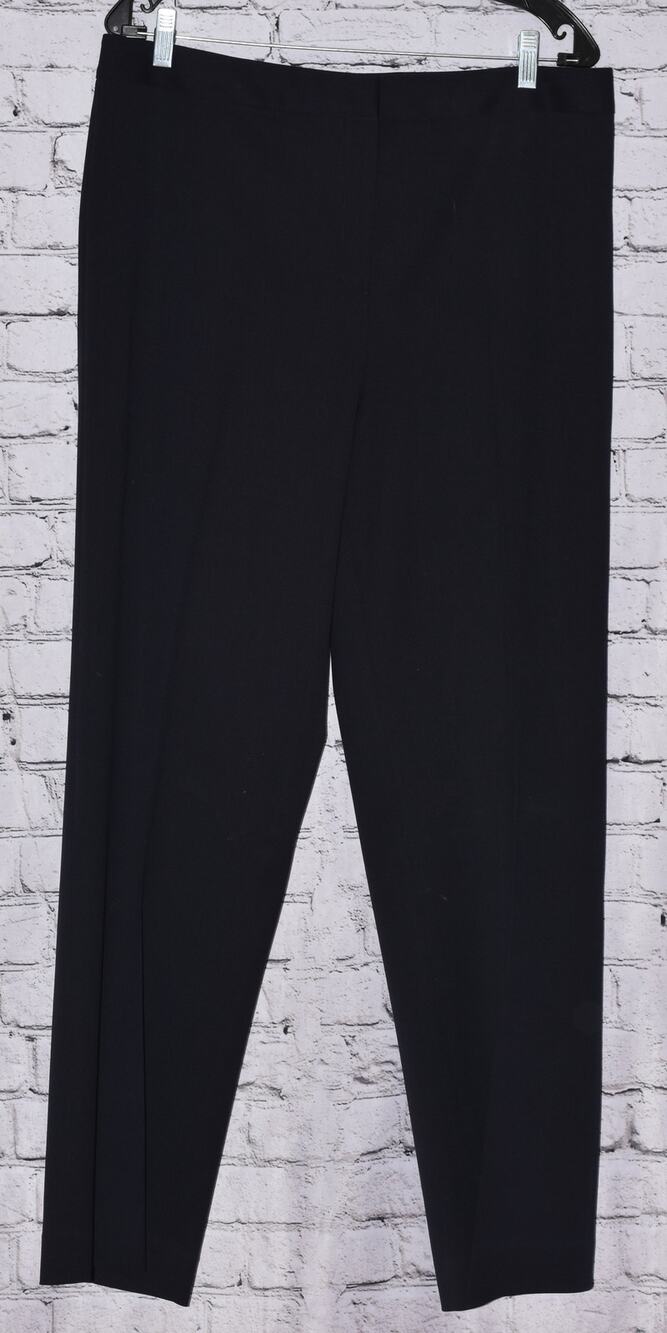LAFAYETTE 148 New York pants trousers Size 14 Wide-leg Stretch Wool